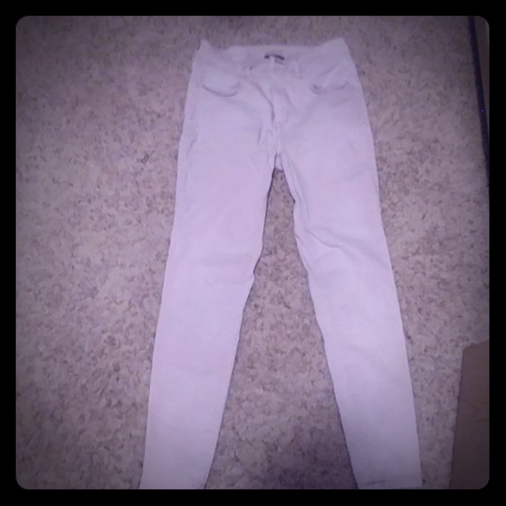 Pink skinny jeans
